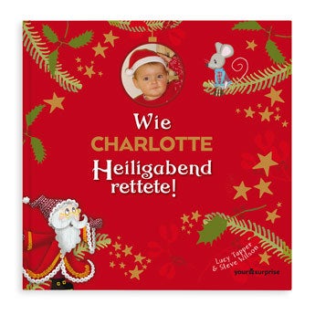  Personalisiertes Weihnachtsbuch - Wie Heiligabend gerettet wurde - XXL Version!