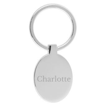 Key ring with name - Oval