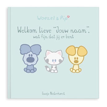 Woezel & Pip babyboek met naam en foto - Hardcover