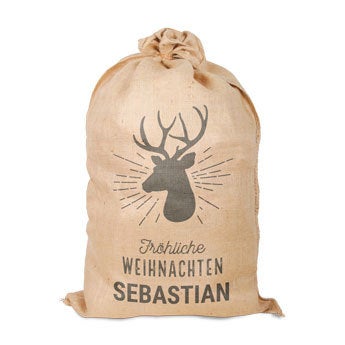Weihnachtssack - Jute