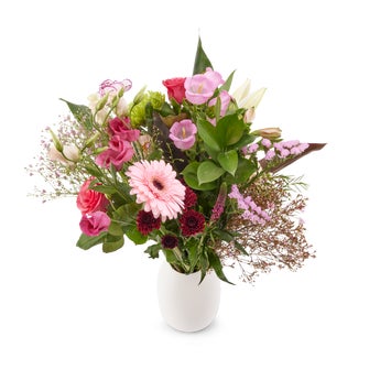 Bouquet de fleurs roses - Fête des Mères