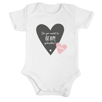 Vill du vara min gudmor babybody