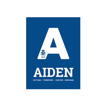 Geboorteposter - 30 x 40