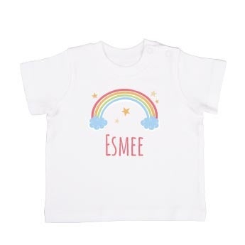Baby T-shirt - Korte mouw - Wit - 62/68