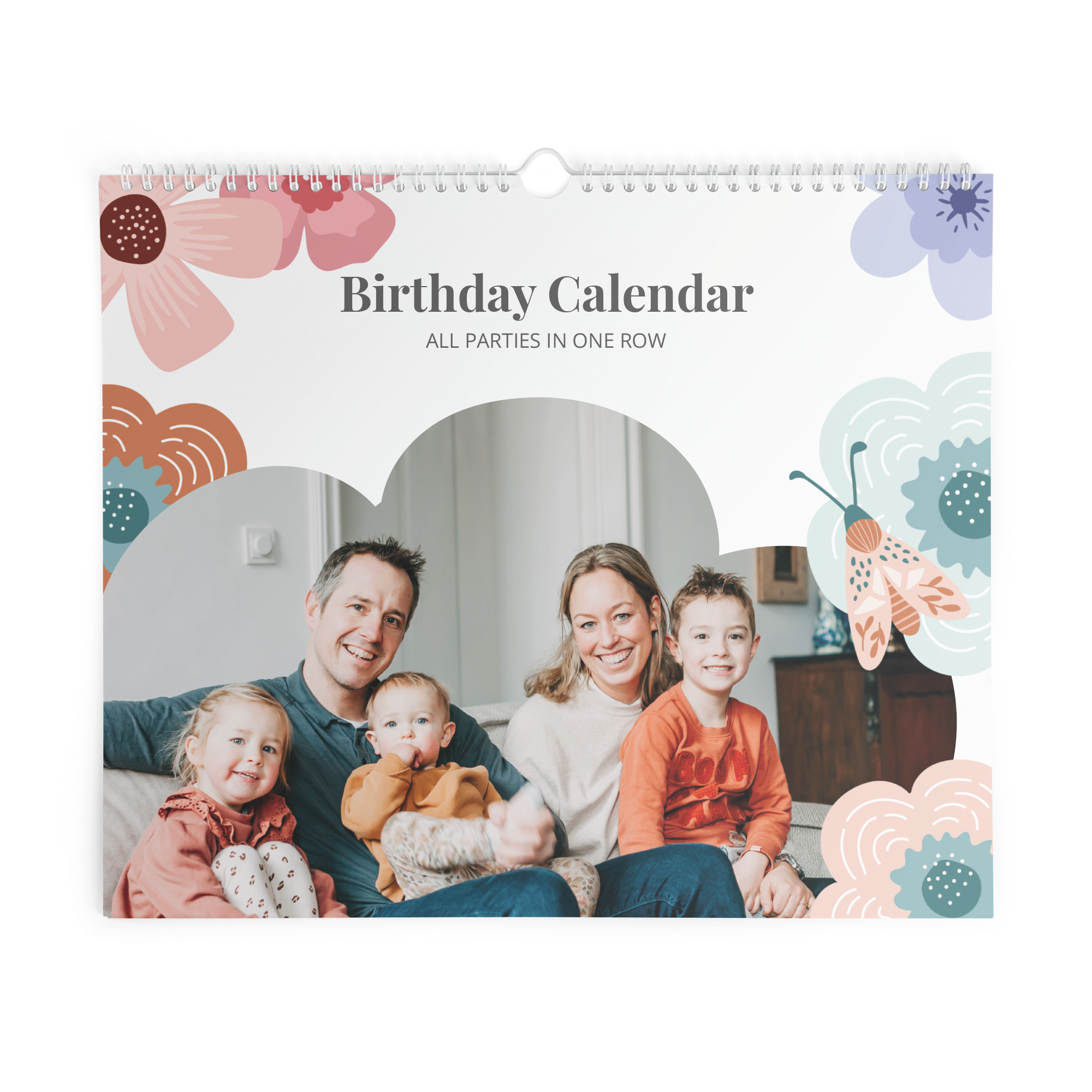  Personalised birthday calendar - Horizontal - XL