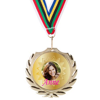 Personalised medal - Gold