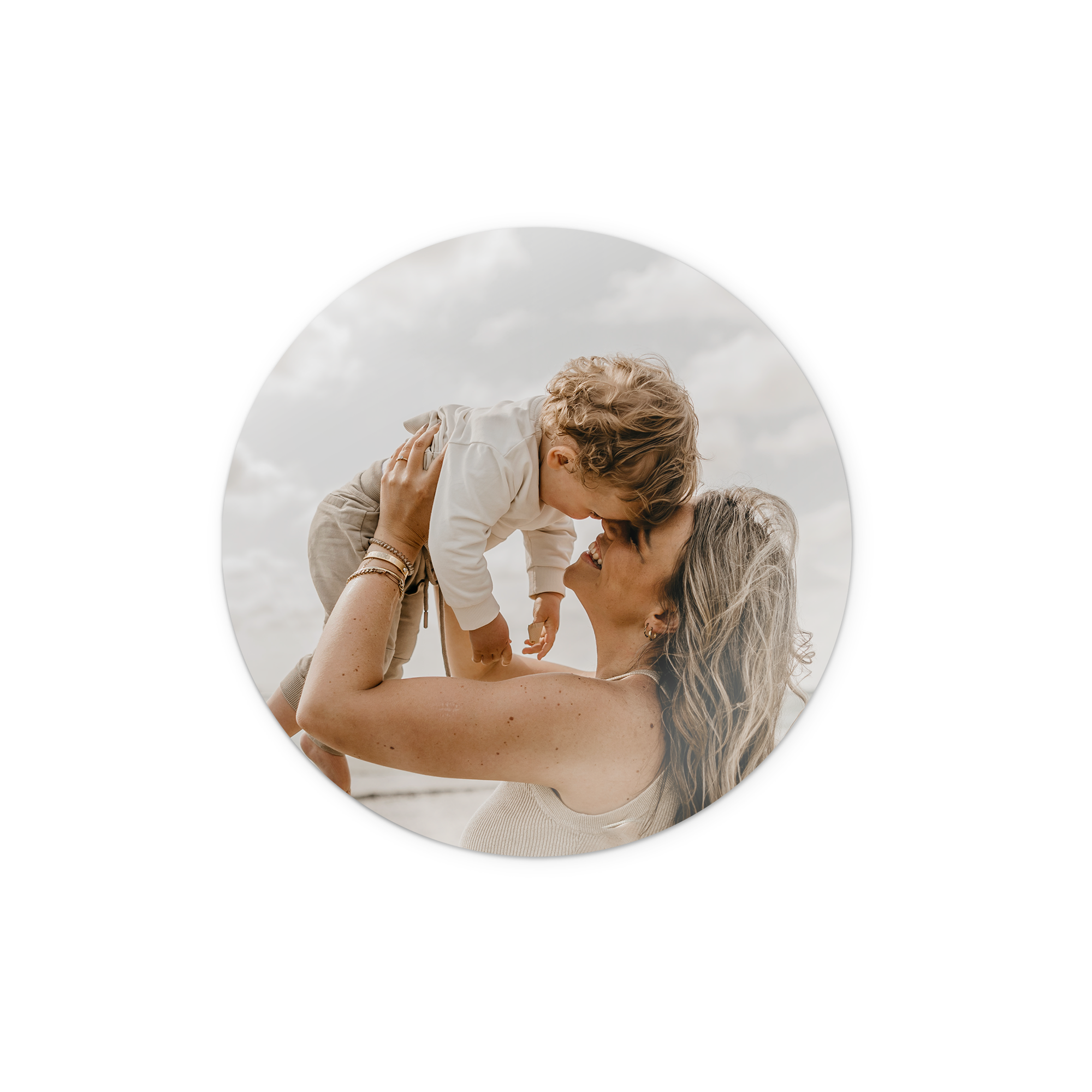 Wandpaneel met foto of naam - Rond