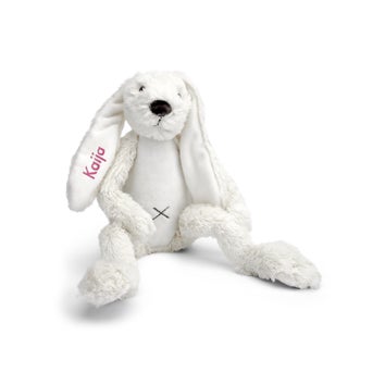 Rabbit Richie -pehmolelu nimellä - 38 cm - Beige
