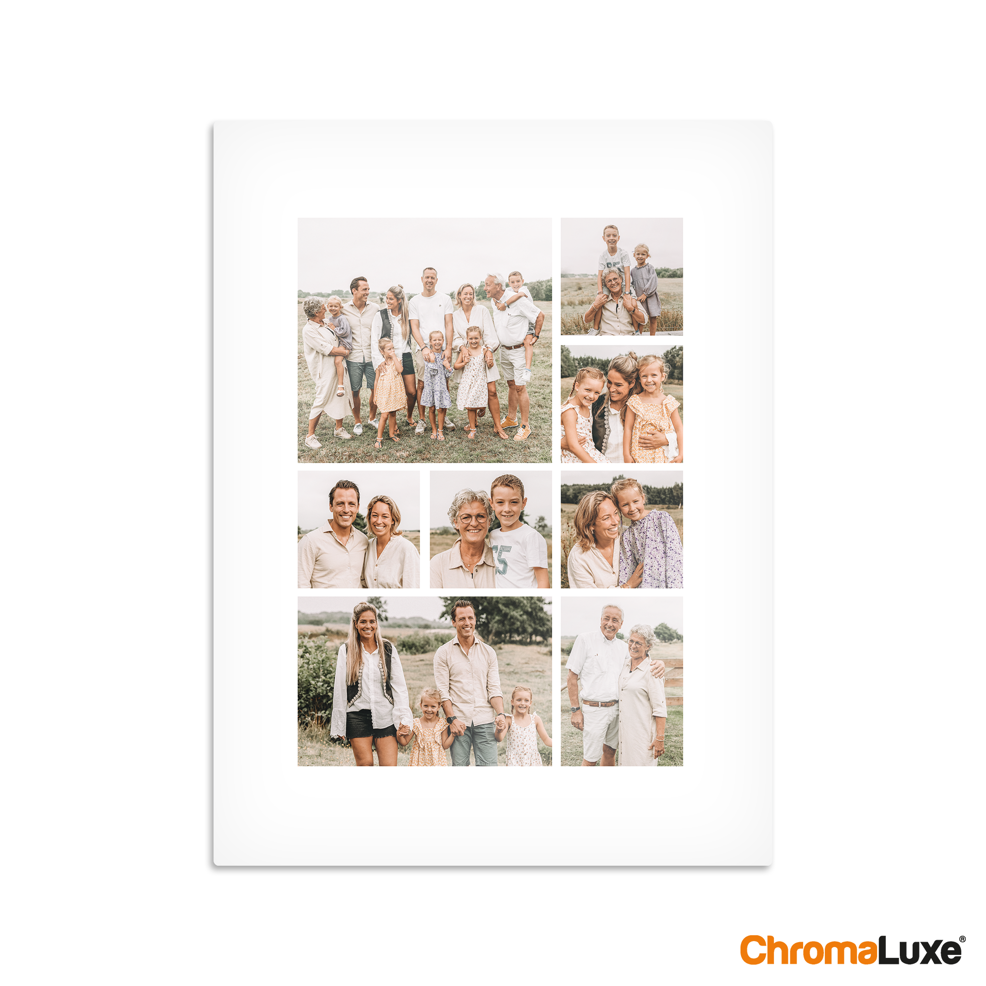 Insta collage - Photo sur aluminium - blanc