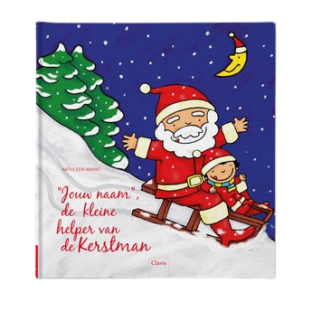 Boek met naam en foto -  De kleine helper van de Kerstman - Hardcover