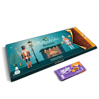 Mega Kerstmis reep gevuld met Milka