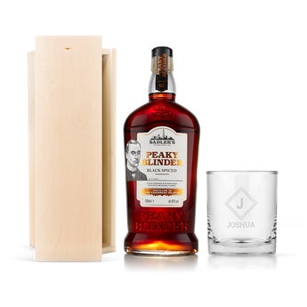 Personalised Rum Gift Set - Peaky Blinders