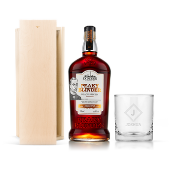 Personalisiertes Peaky Blinders Rum Geschenkset