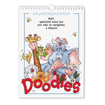 Doodles verjaardagskalender