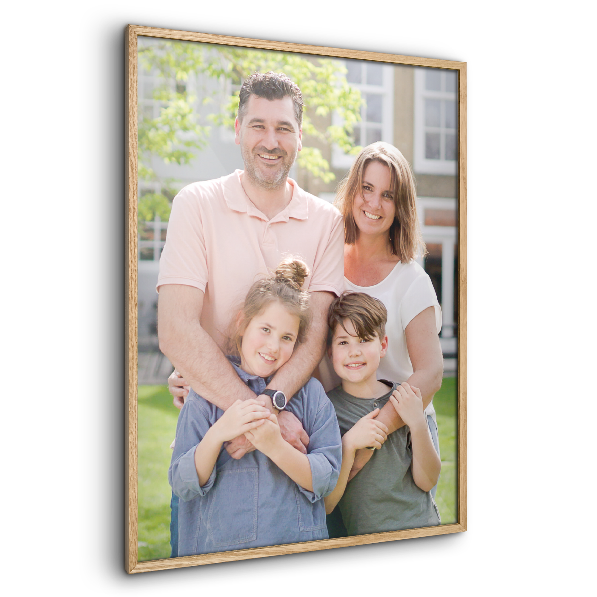 Personalized photo in wooden frame 50x70 