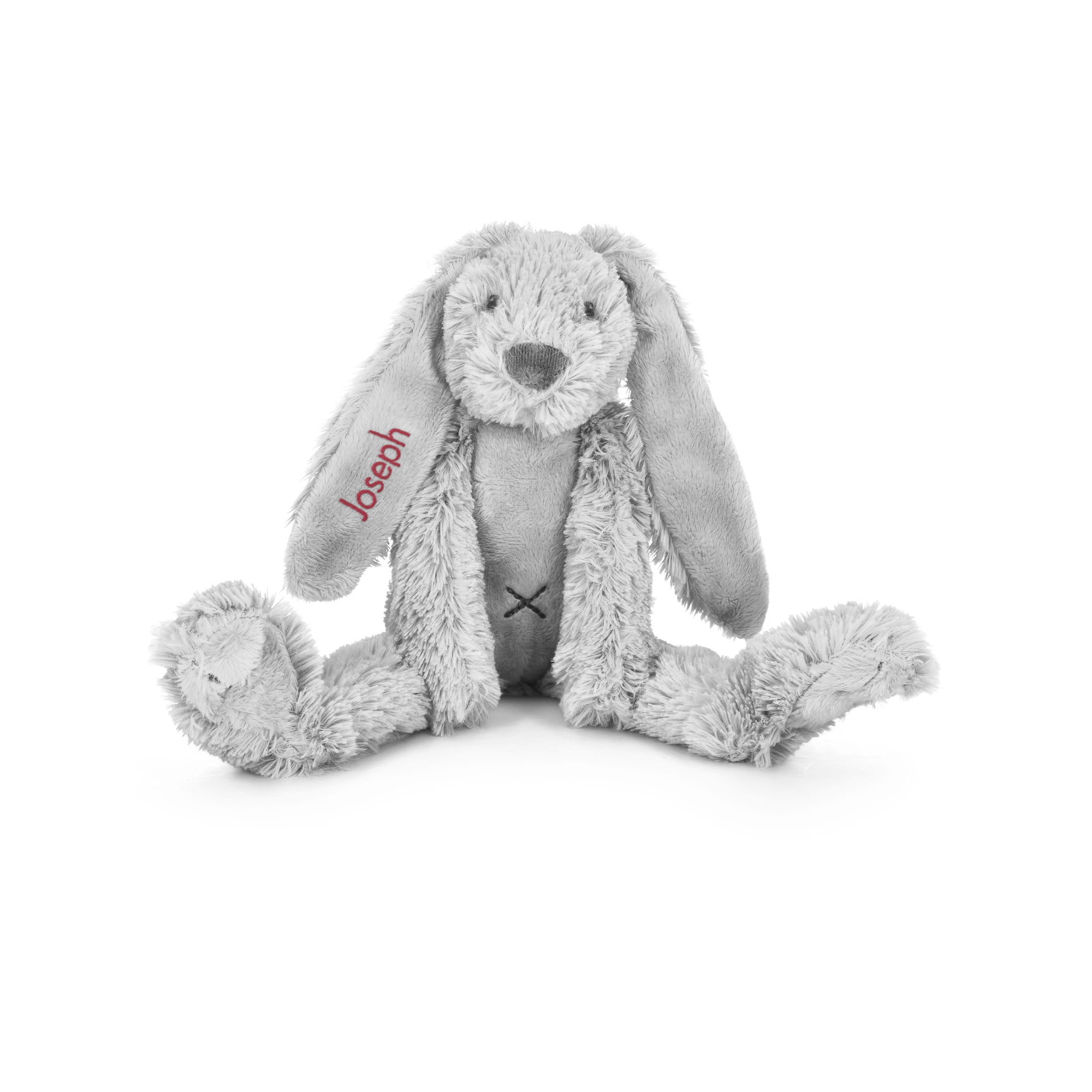 Brinquedo fofinho personalizado do pequeno coelho Richie - cinza