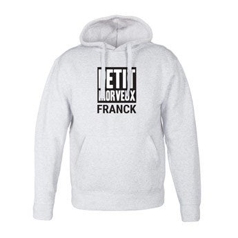 Sweat à capuche - Homme - Gris - XXL