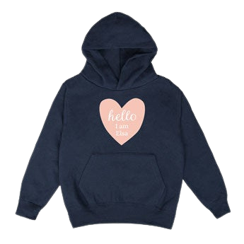 Personalised hoodie - Children - Navy - 4 yrs
