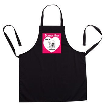 Love is.. kitchen apron - Black