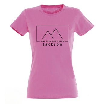 Personalised T-shirt – Women - Pink - M