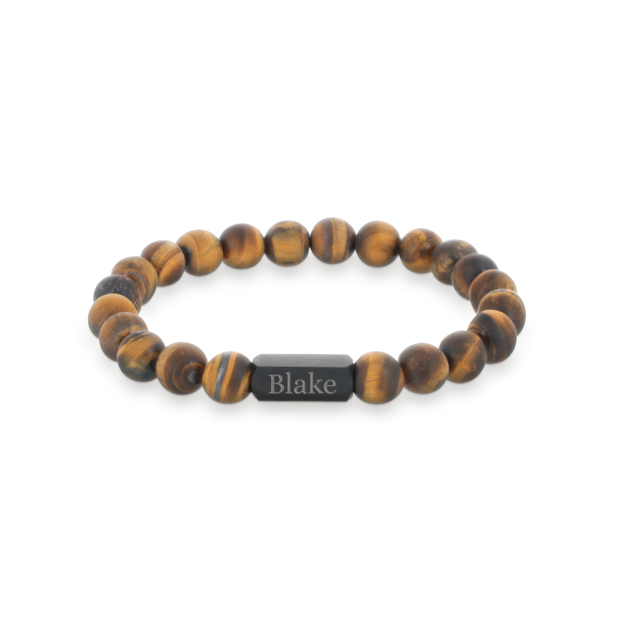 Pulseira olho de tigre personalizada - M - 8mm