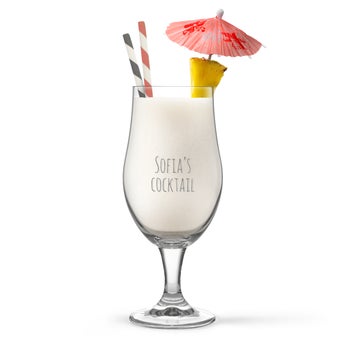 Cocktailglas mit Gravur - Pina Colada