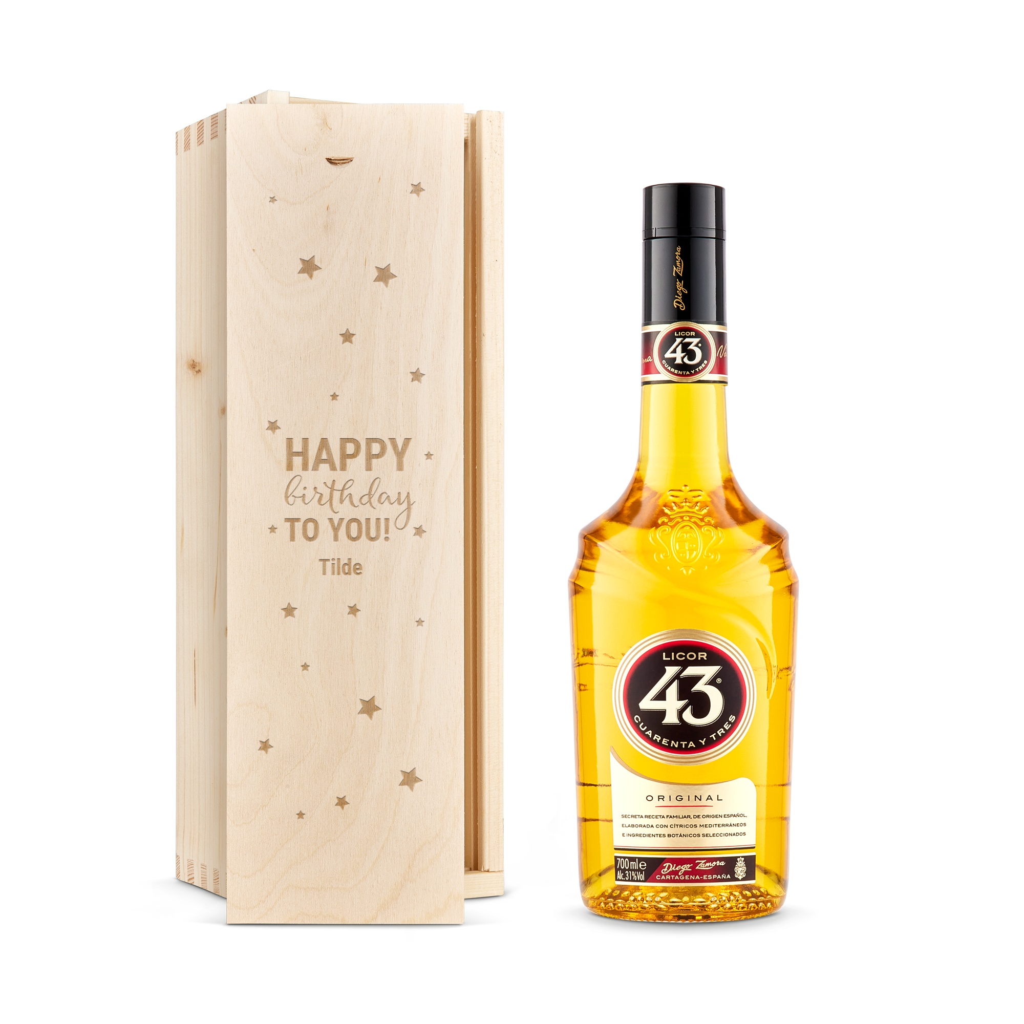 Licor 43 likör i graverat fodral