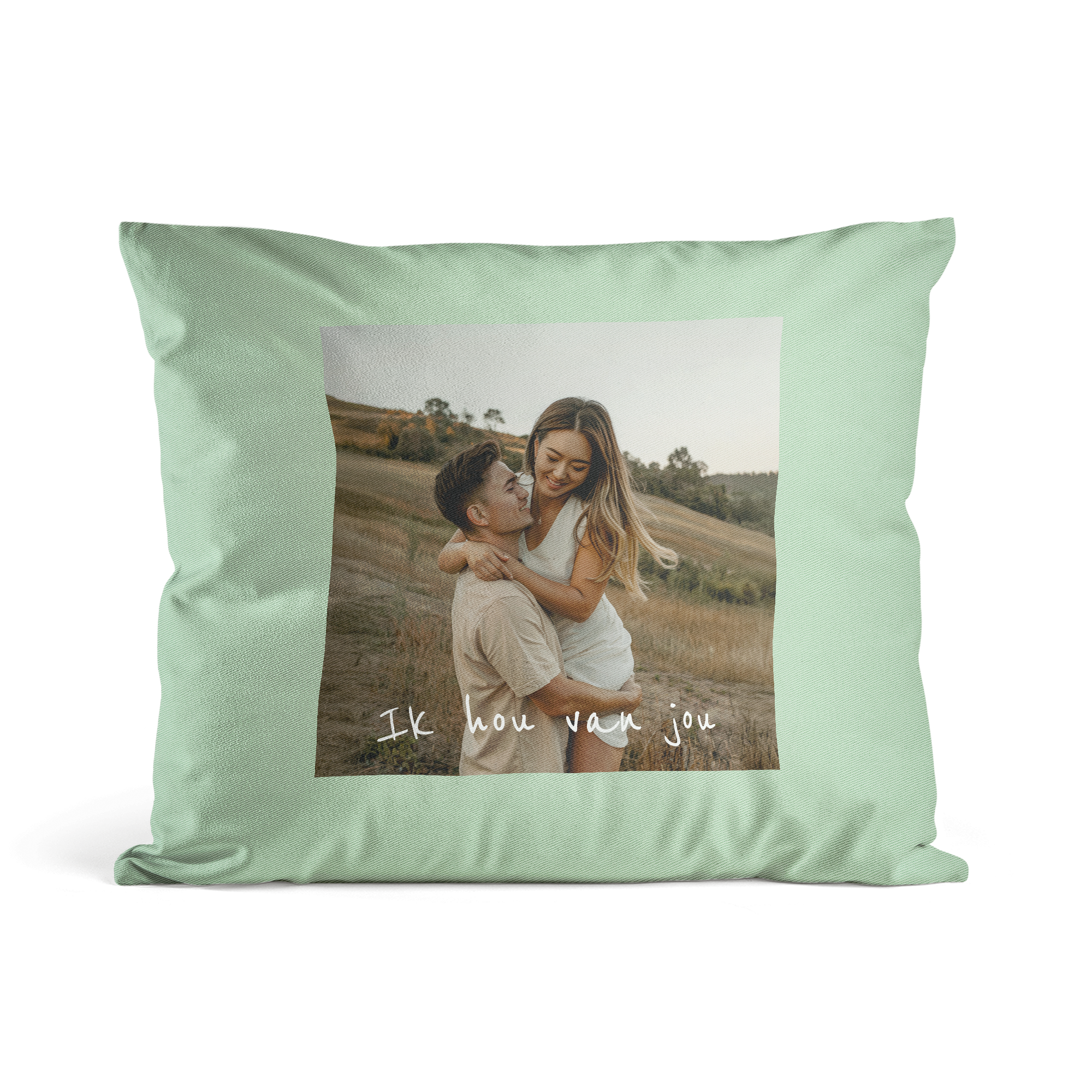 Kussensloop bedrukken - Mint groen - 50 x 60 cm