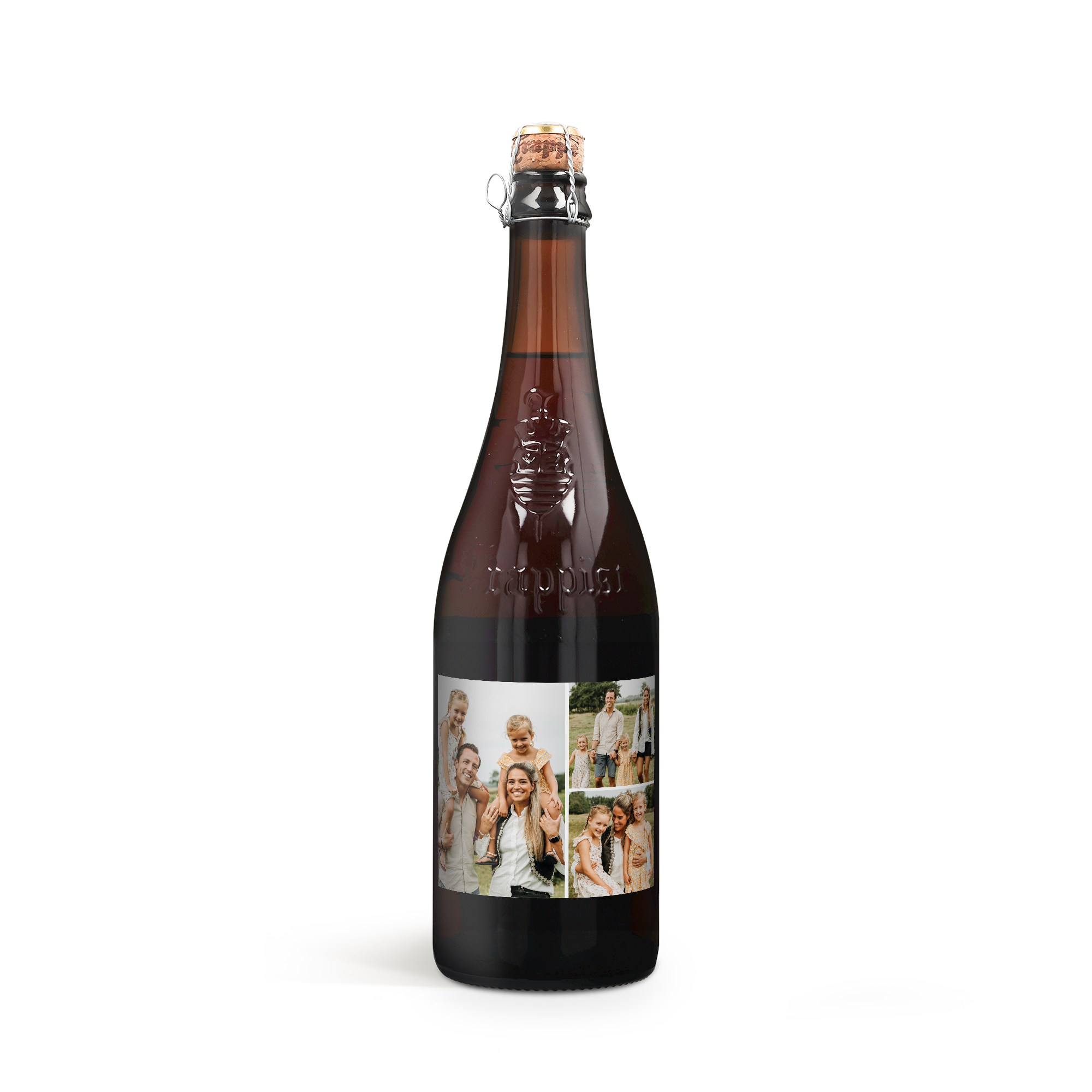 Bier met bedrukt etiket - La Trappe Isid'or