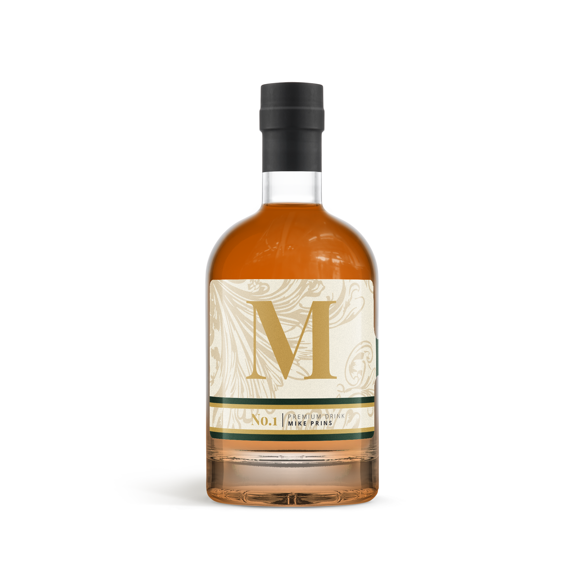 Personalised dark rum gift - YourSurprise - Printed label