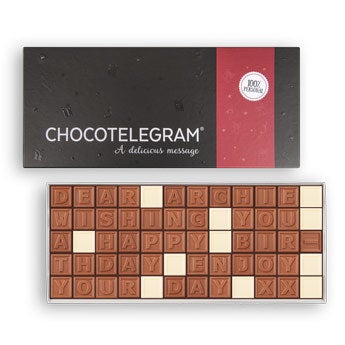 Telegrama de ciocolată personalizată