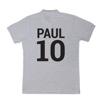 Polo shirt - Mænd - Grå - XL