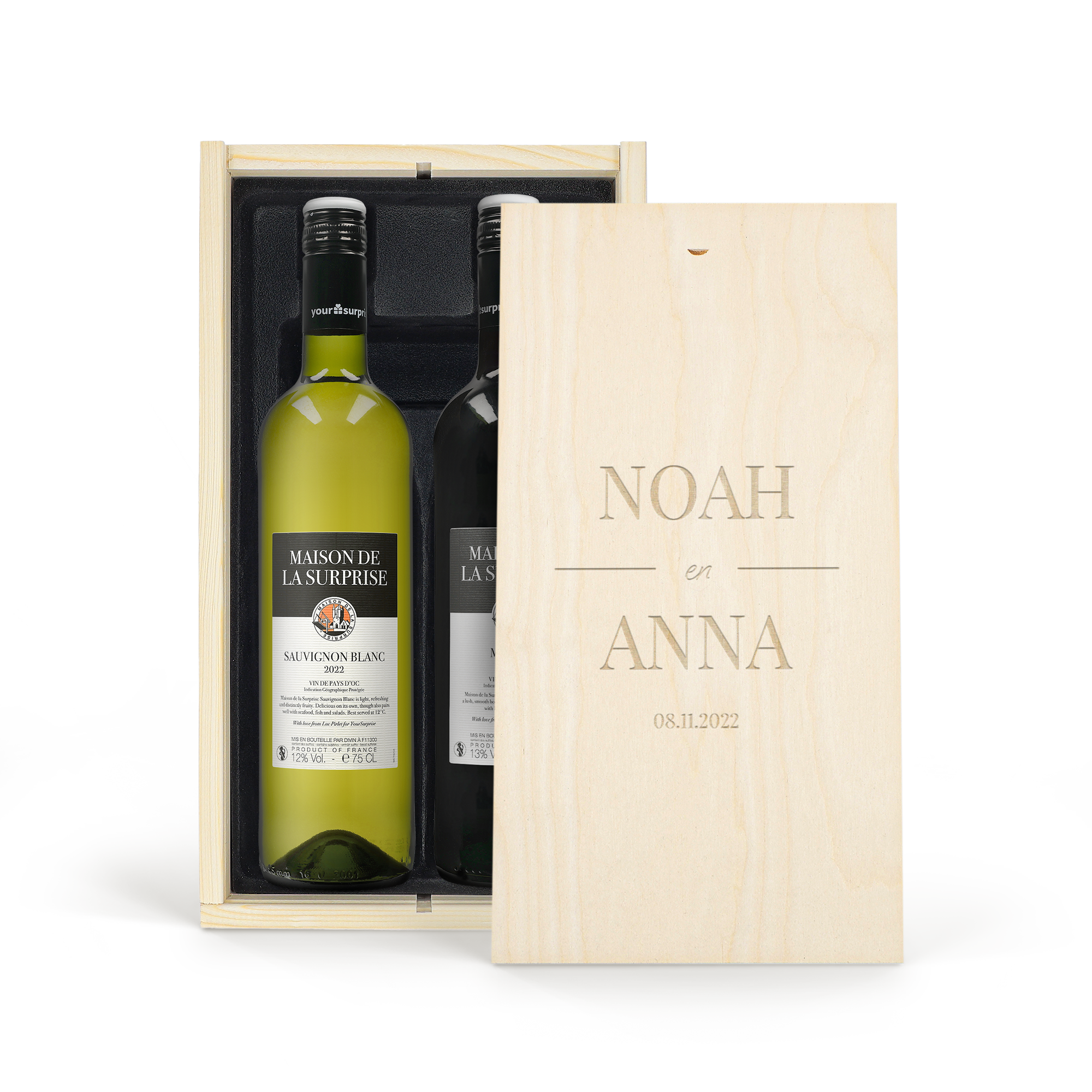 Personalised Wine Gift Set - Maison de la Surprise