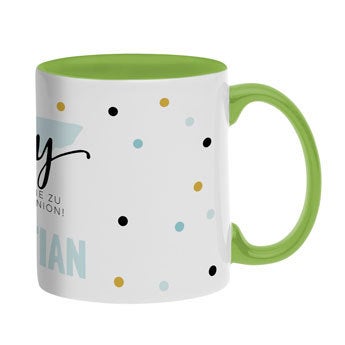 Tasse beschriften - Grün