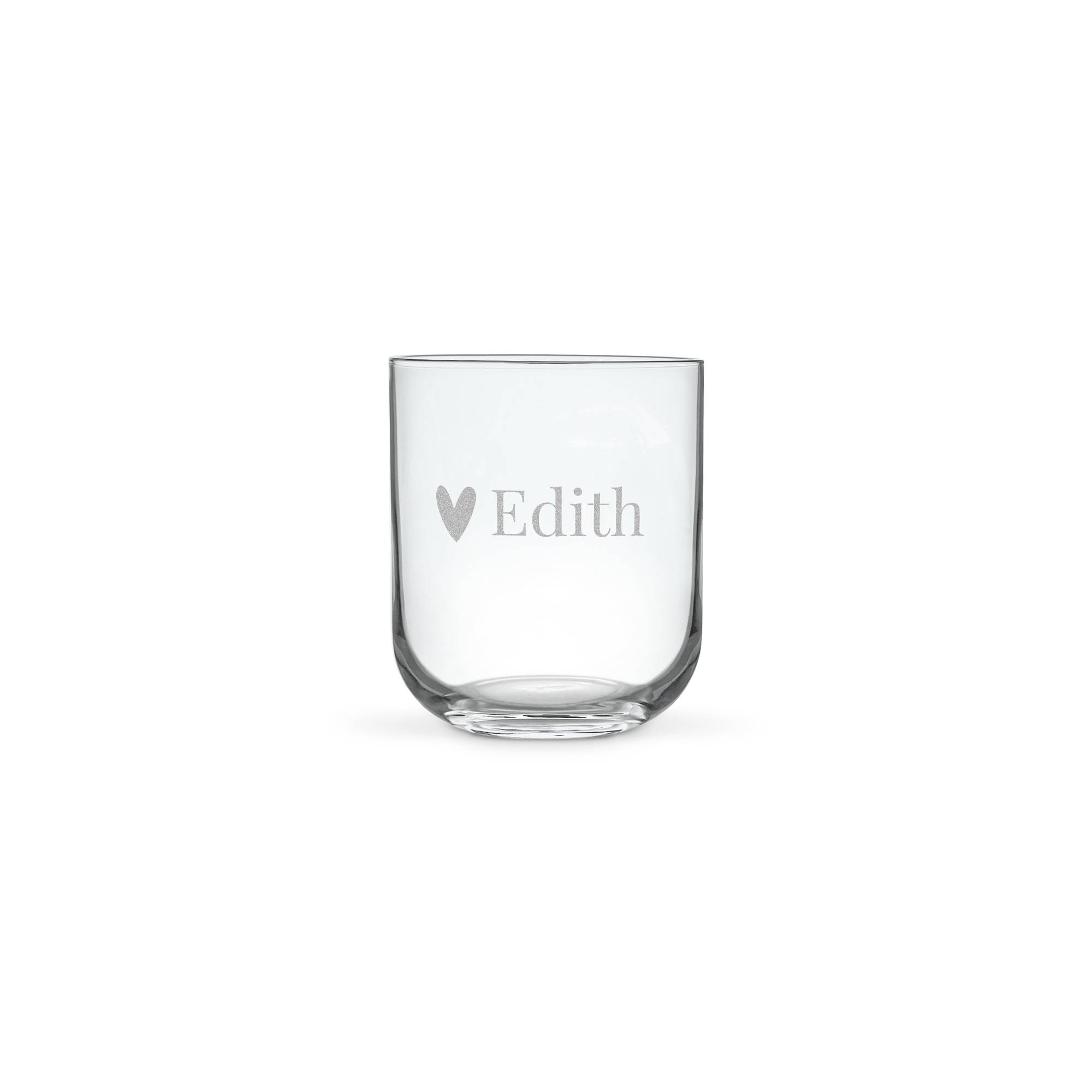 Personalised water glass - Deluxe - Engraved - 4 pcs