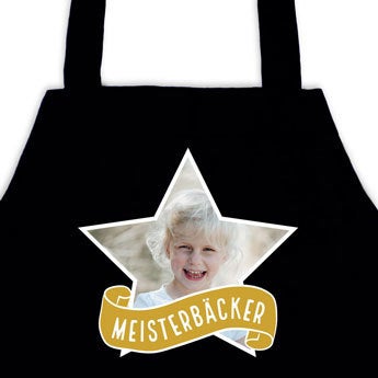 Kinderschürze -Schwarz