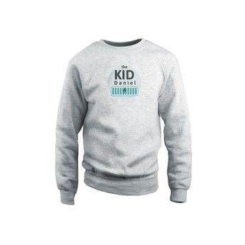 Custom sweatshirt - Barn - Grå - 2år