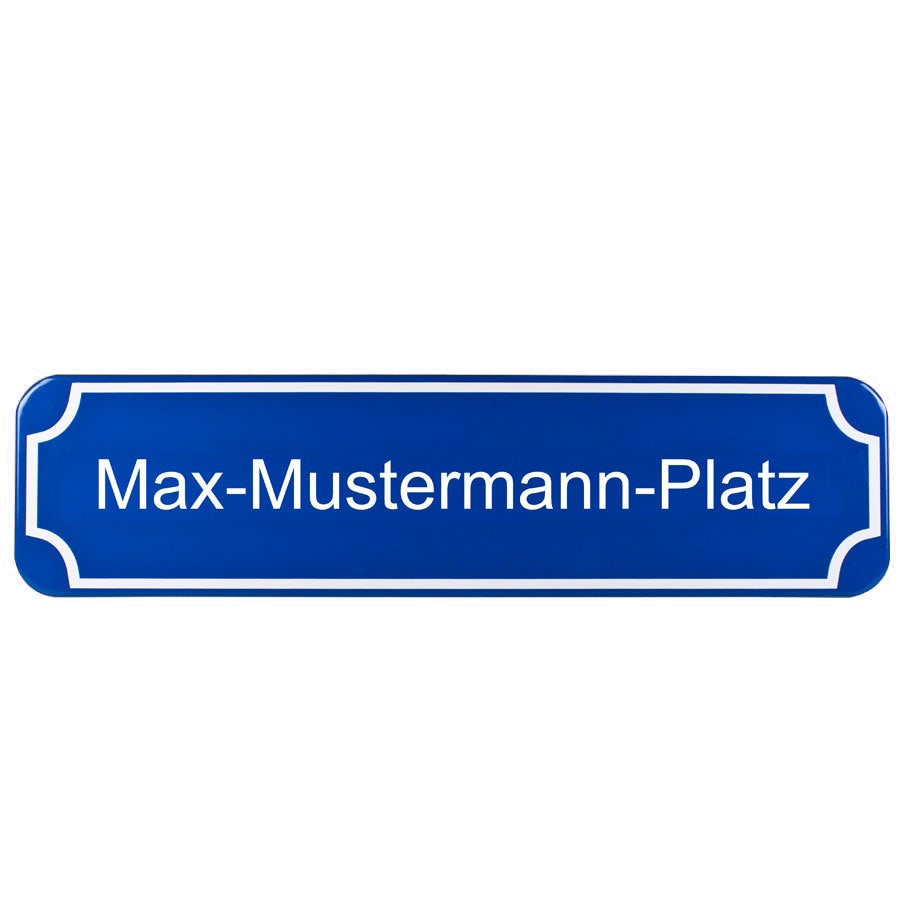Straßenschild selbst gestalten -  70 x 15 cm