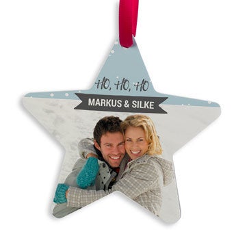 Weihnachtsbaum Deko - Stern (4 Stück)