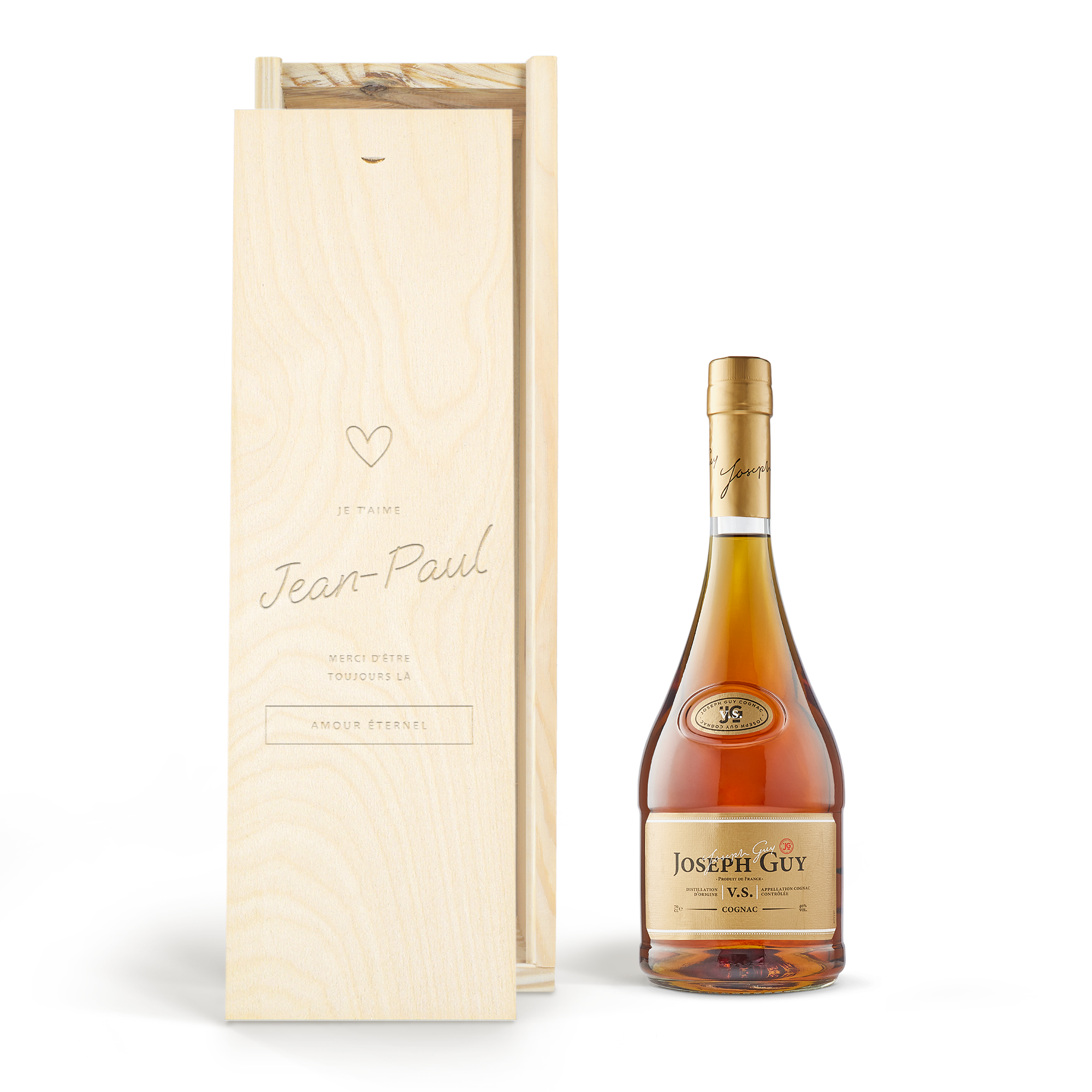 Coffret cognac personnalisé - Joseph Guy VS