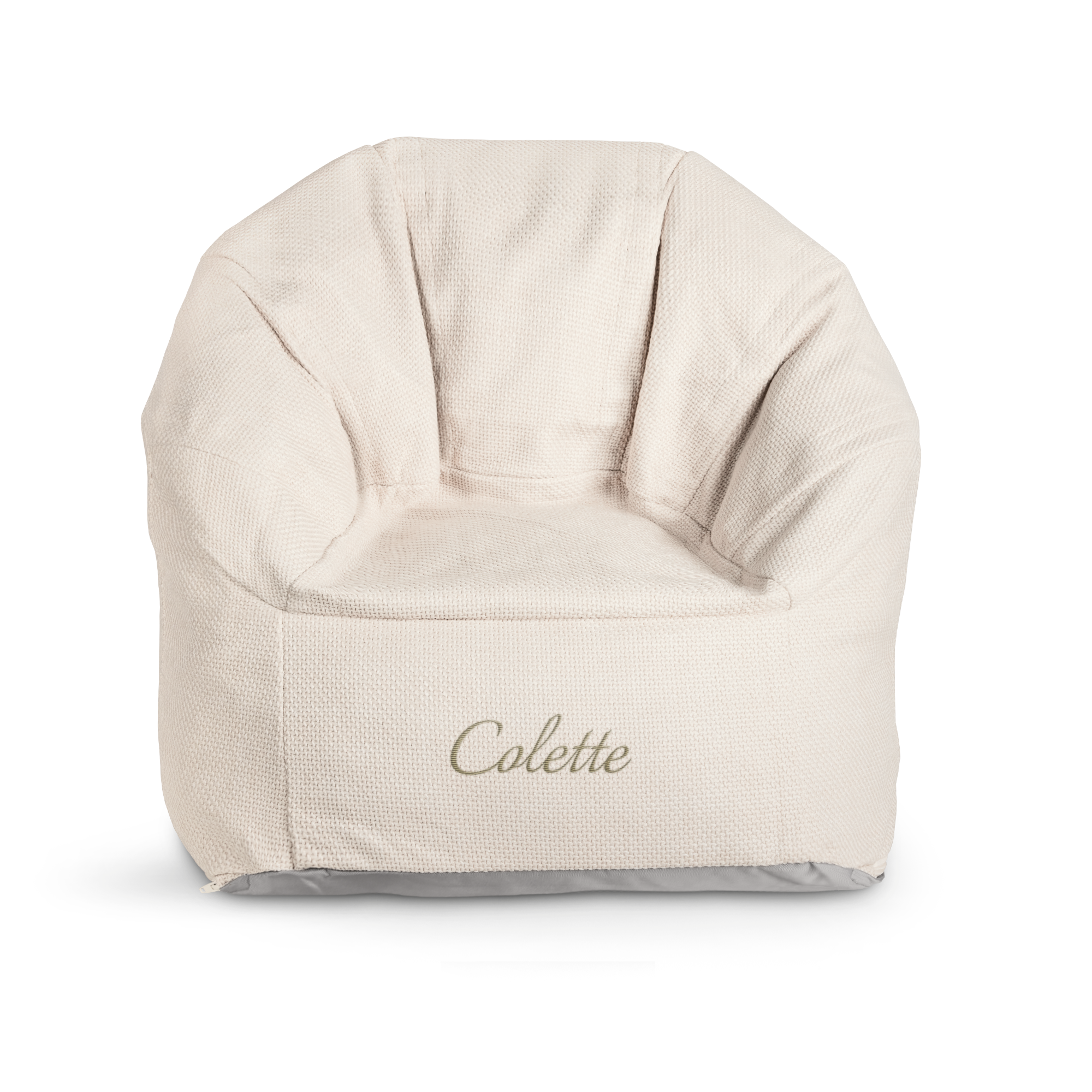 Chaise pour enfants personnalisée - Beige - Brodée
