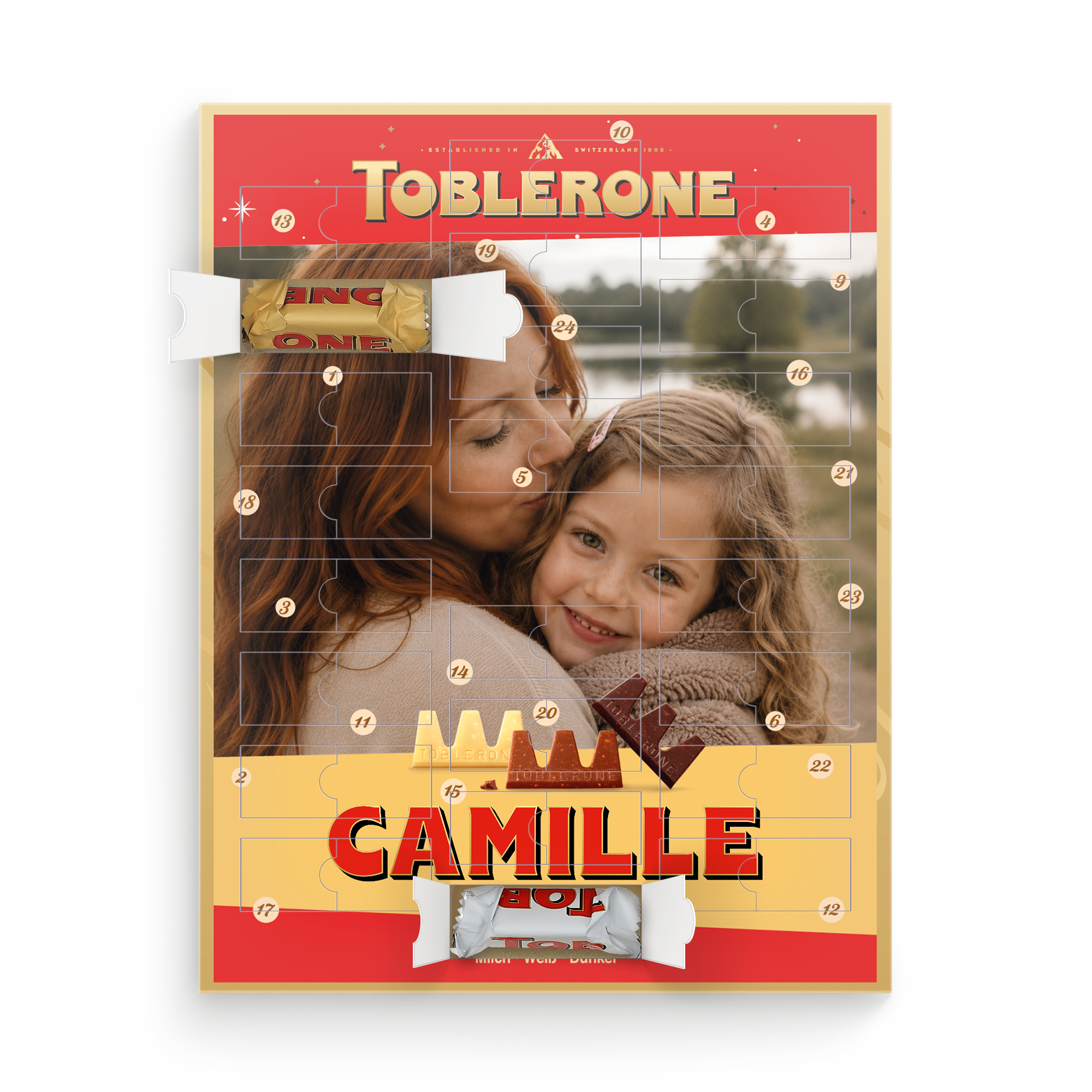 Calendrier de l'Avent personnalisé - Toblerone