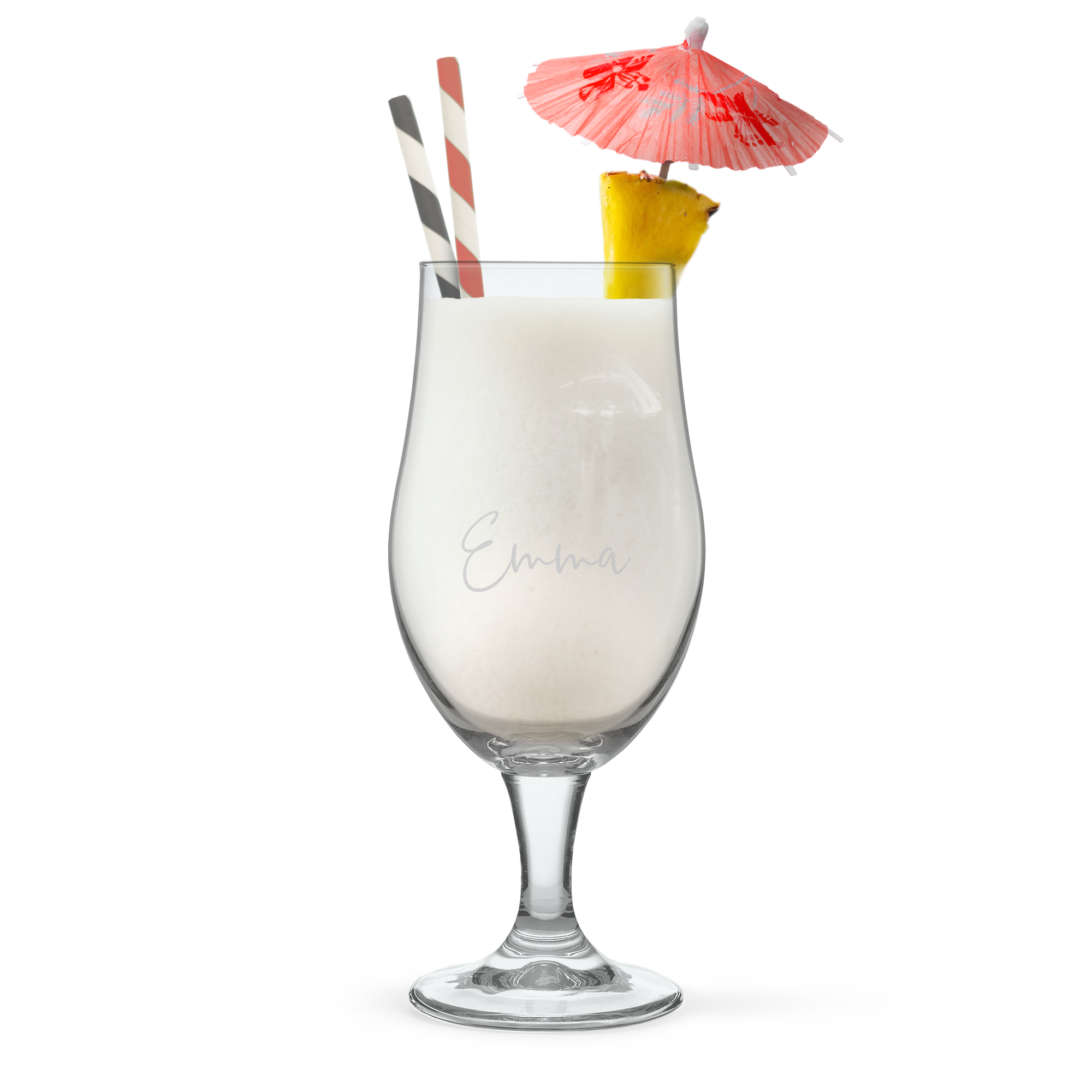 Copa de piña colada personalizada