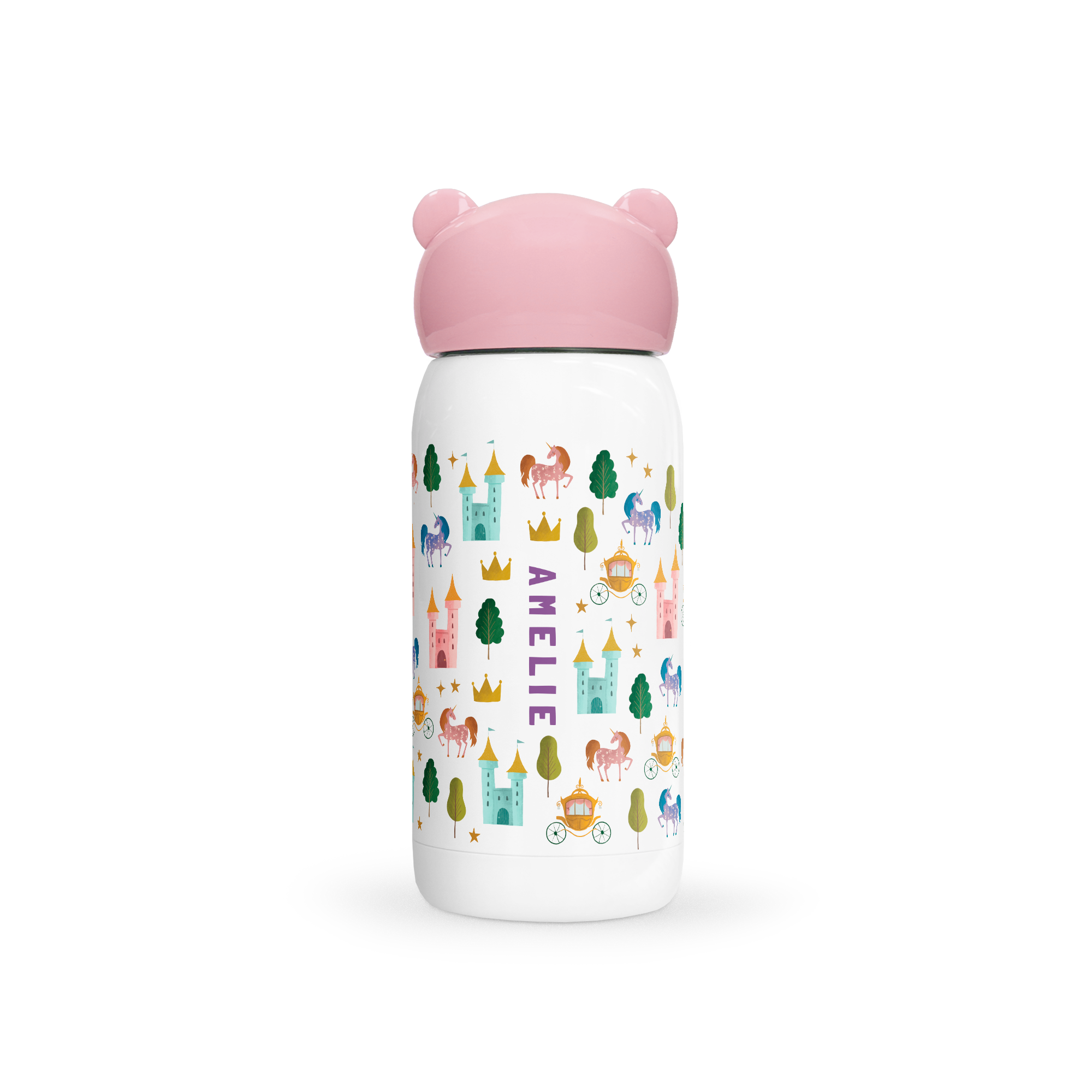 Personalised water bottle for kids - Pink