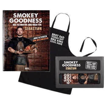 Smokey Goodness Grillbuch - BBQ-Geschenkset für Papa