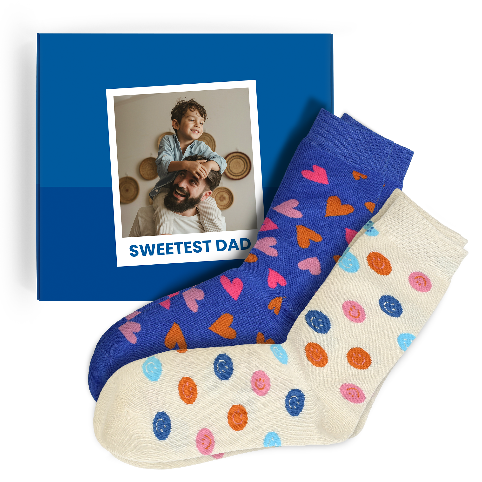 Personalised socks gift box – 2 pairs of socks – 43/46