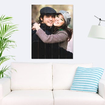 Impression photo sur planches en bois