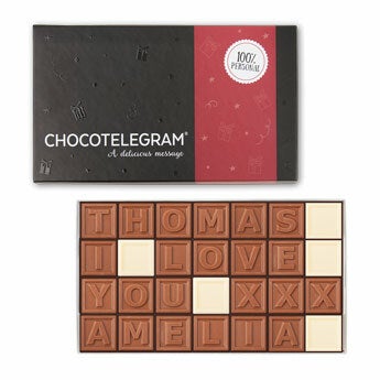 Prilagojeni telegram s čokolado