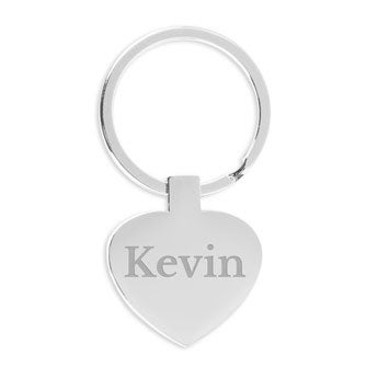 Key ring with name - Heart