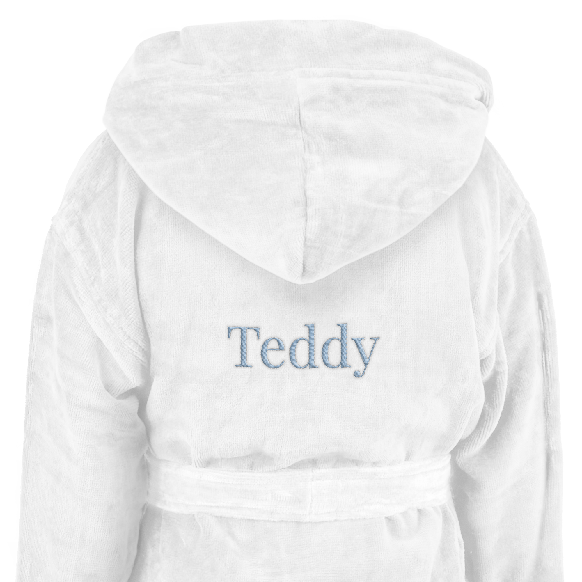 Personalised kids bathrobe - White - 4-6 yrs